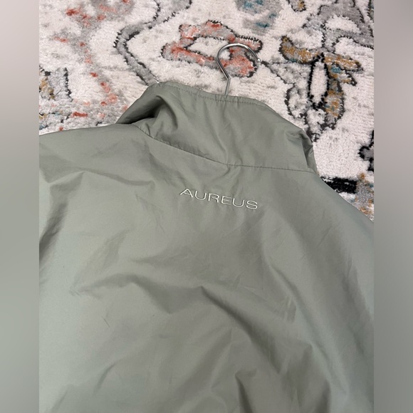 Vintage AUREUS Light Greenish Grey Windbreaker - Picture 8 of 14
